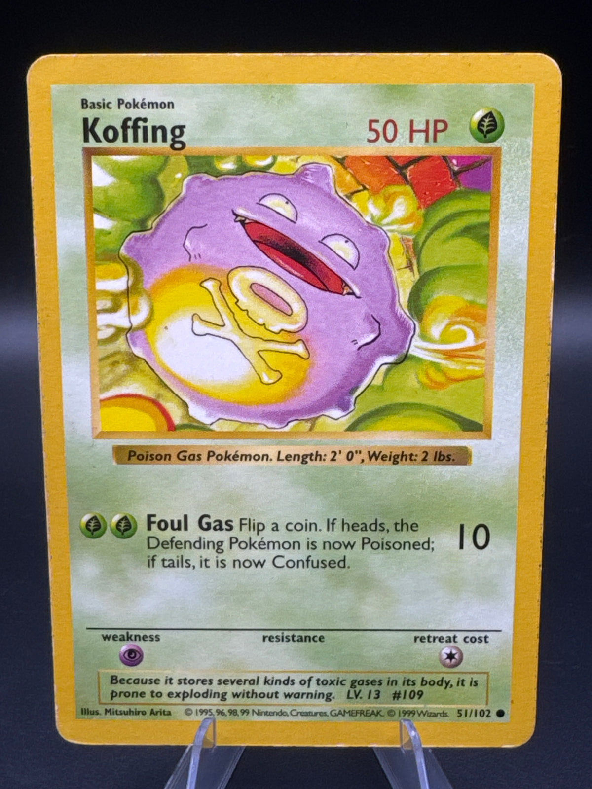 Pokémon TCG: 1999 Koffing 51/102 - Base Set Shadowless