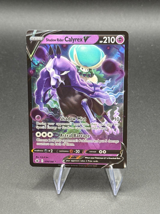 Pokémon TCG: 2021 Shadow Rider Calyrex V 074/ 198 - Chilling Reign