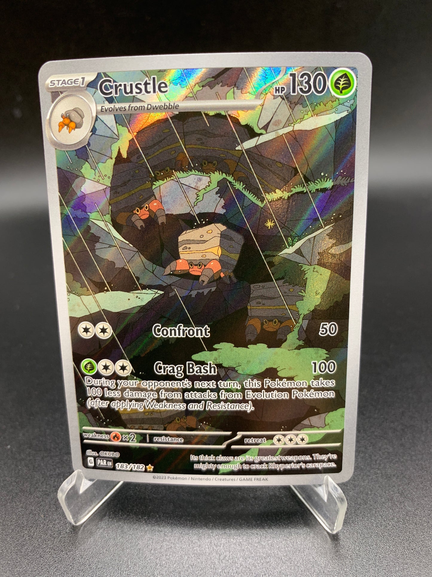 Pokémon TCG: 2023 Crustle 183/182 Paradox Rift