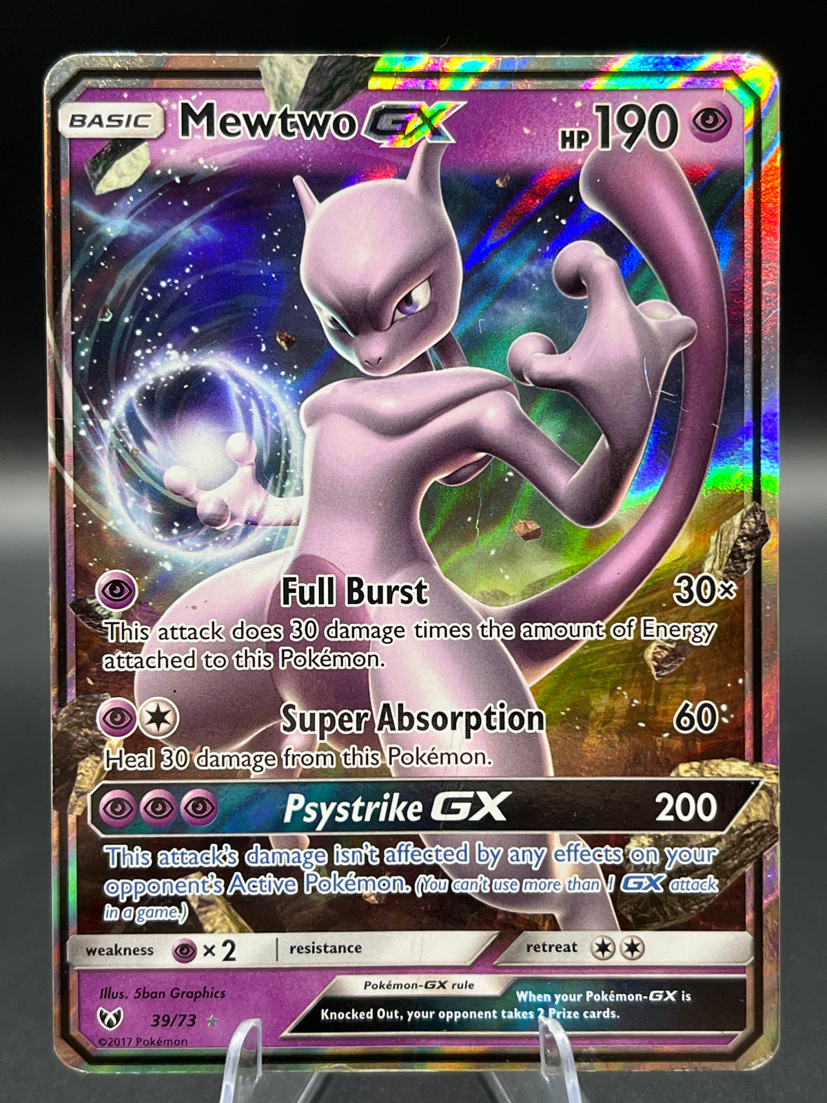 Pokémon TCG: 2017 Mewtwo GX - 39/73 - S&M: Shining Legends