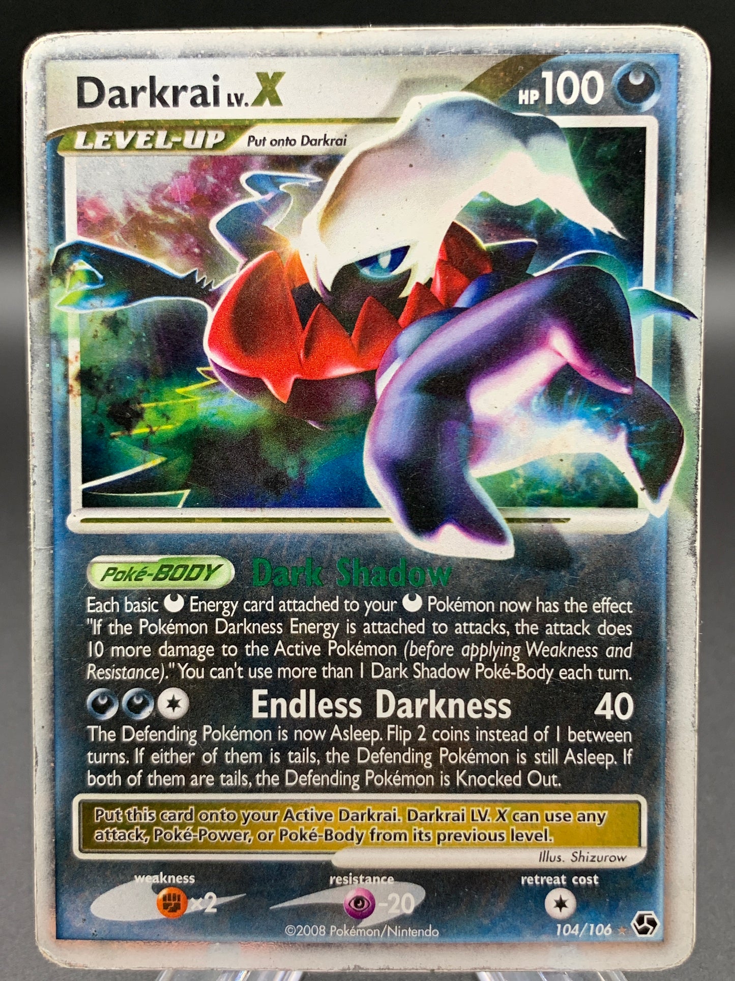 Pokémon TCG: 2008 Darkrai LV.X - 104/106 - Diamond & Pearl: Great Encounters