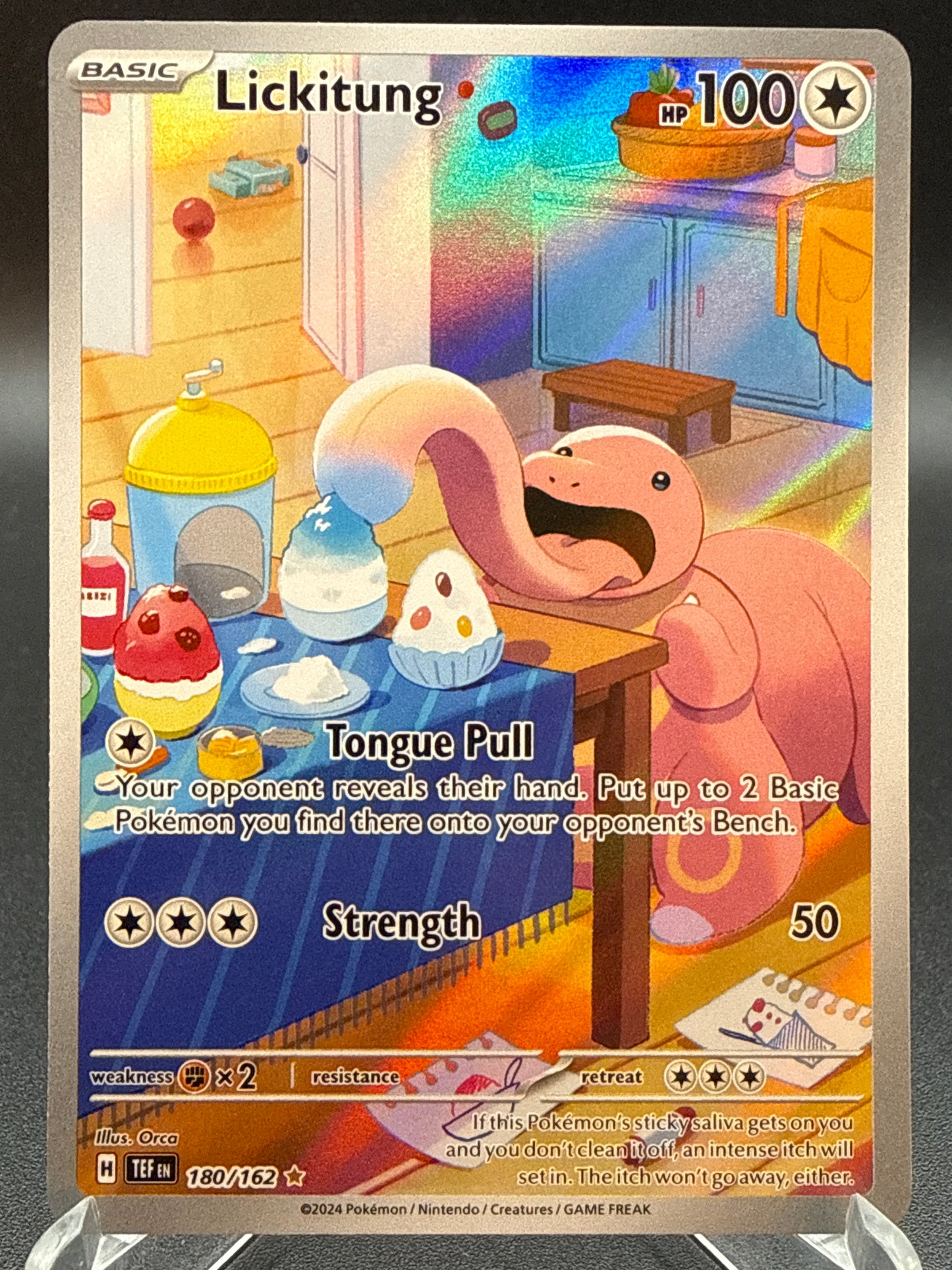 Pokémon TCG: 2024 Lickitung 180/162 SV: Temporal Forces