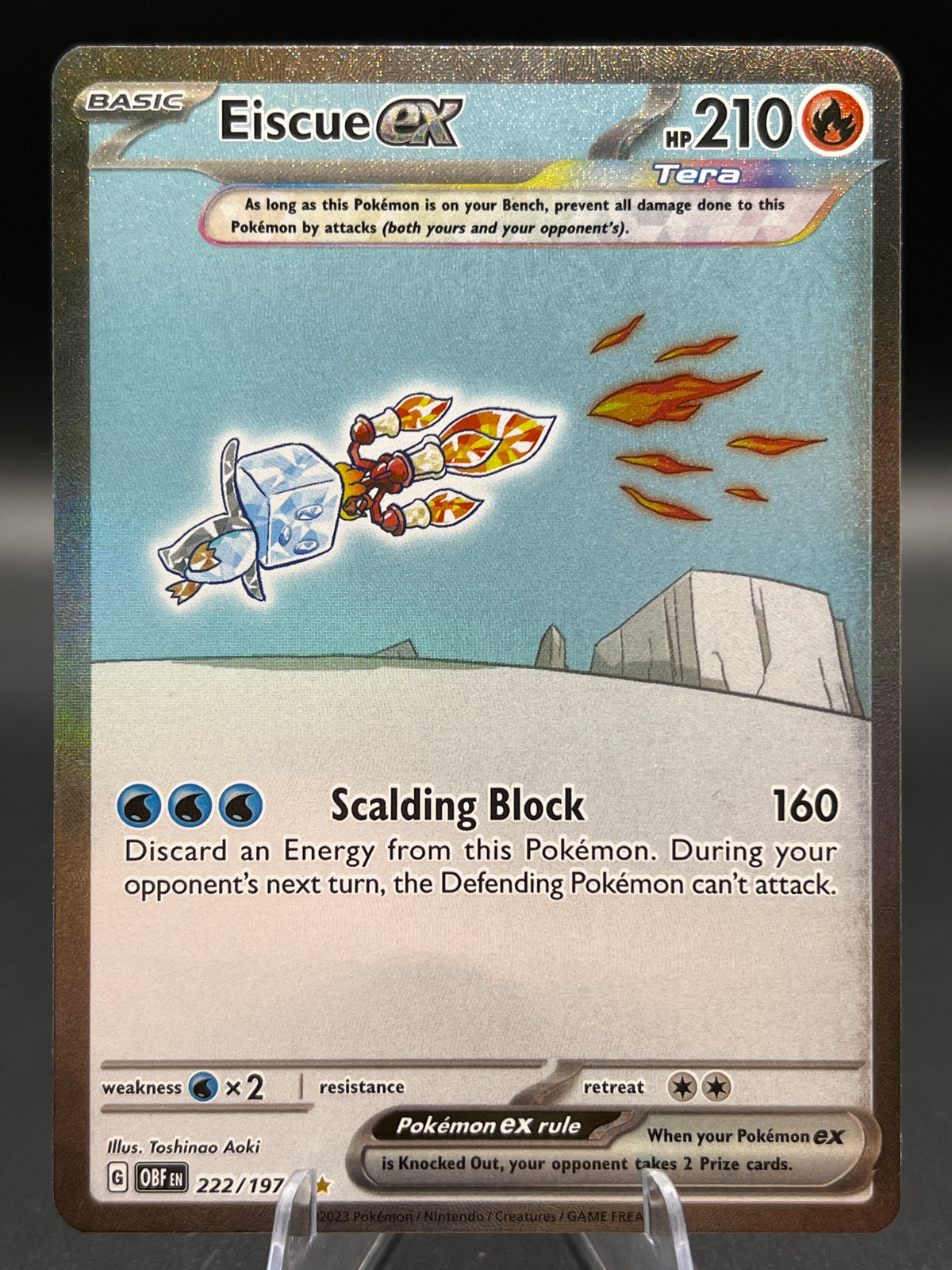 Pokémon TCG: 2023 Eiscue ex - 222/197 - SV: Obsidian Flames