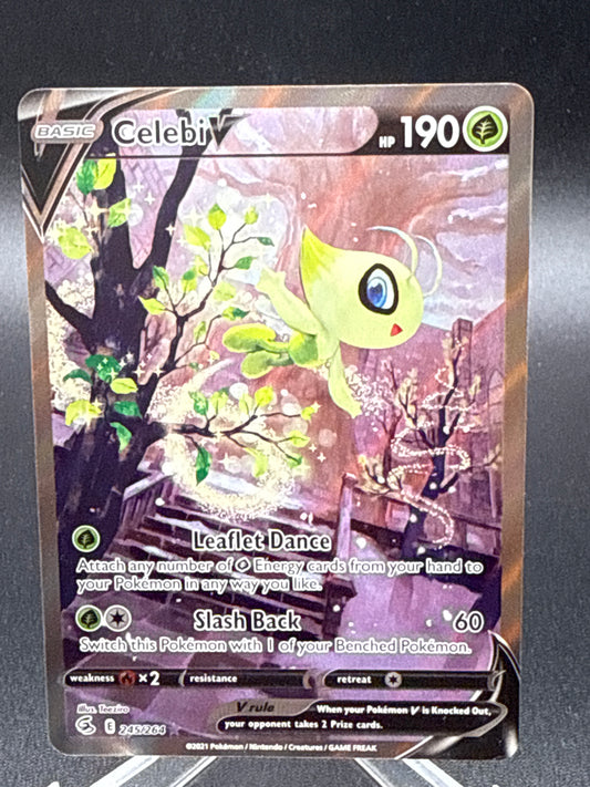 Pokémon TCG: 2021 Celebi V 245/264 SWSH: Fusion Strike