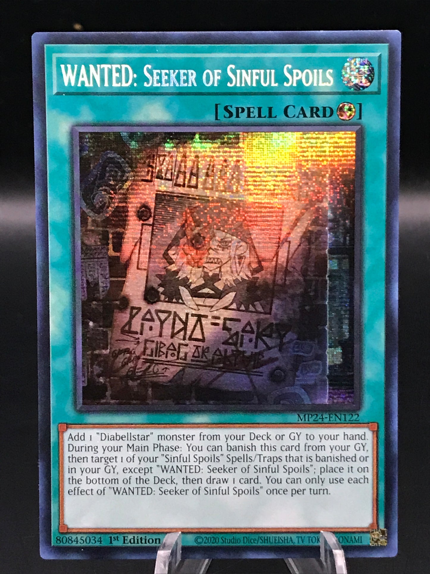 Yu-Gi-Oh! TCG: 1st Edition Wanted: Seeker pf Sinful Spoils MP24-EN122 24th Anniversary Tin: Dueling Mirrors
