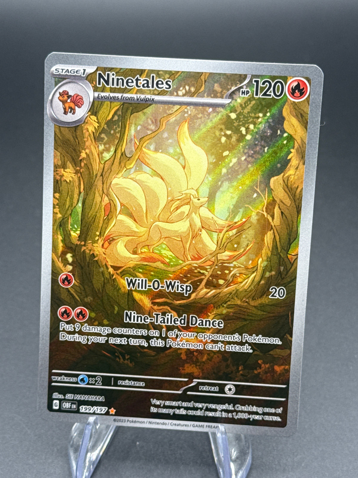 Pokémon TCG: 2023 Ninetales - 199/197 - SV: Obsidian Flames