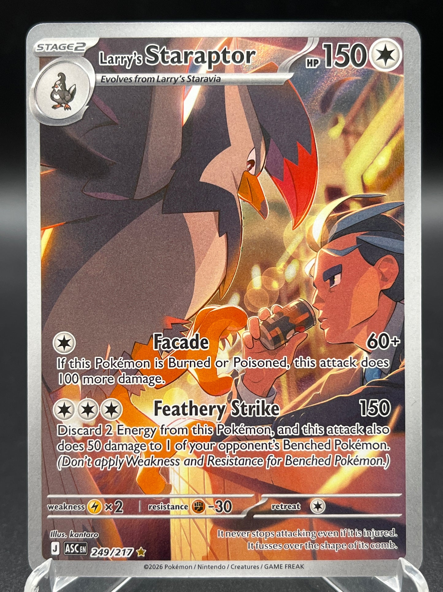 Pokémon TCG: 2026 Larry's Staraptor - 249/217 - ME: Ascended Heroes