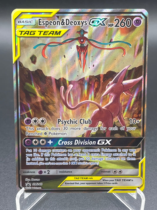 Pokémon TCG: 2020 Espeon & Deoxys GX SM240 Sun & Moon Promo