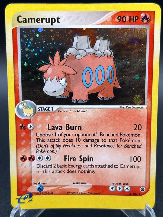 Pokémon TCG: 2003 Camerupt 4/109 EX: Ruby & Sapphire