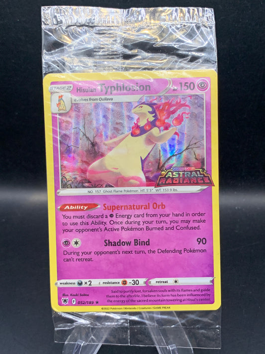 Pokemon TCG 2022 Hisuian Typhlosion 052/189 Astral Radiance Promo Sealed