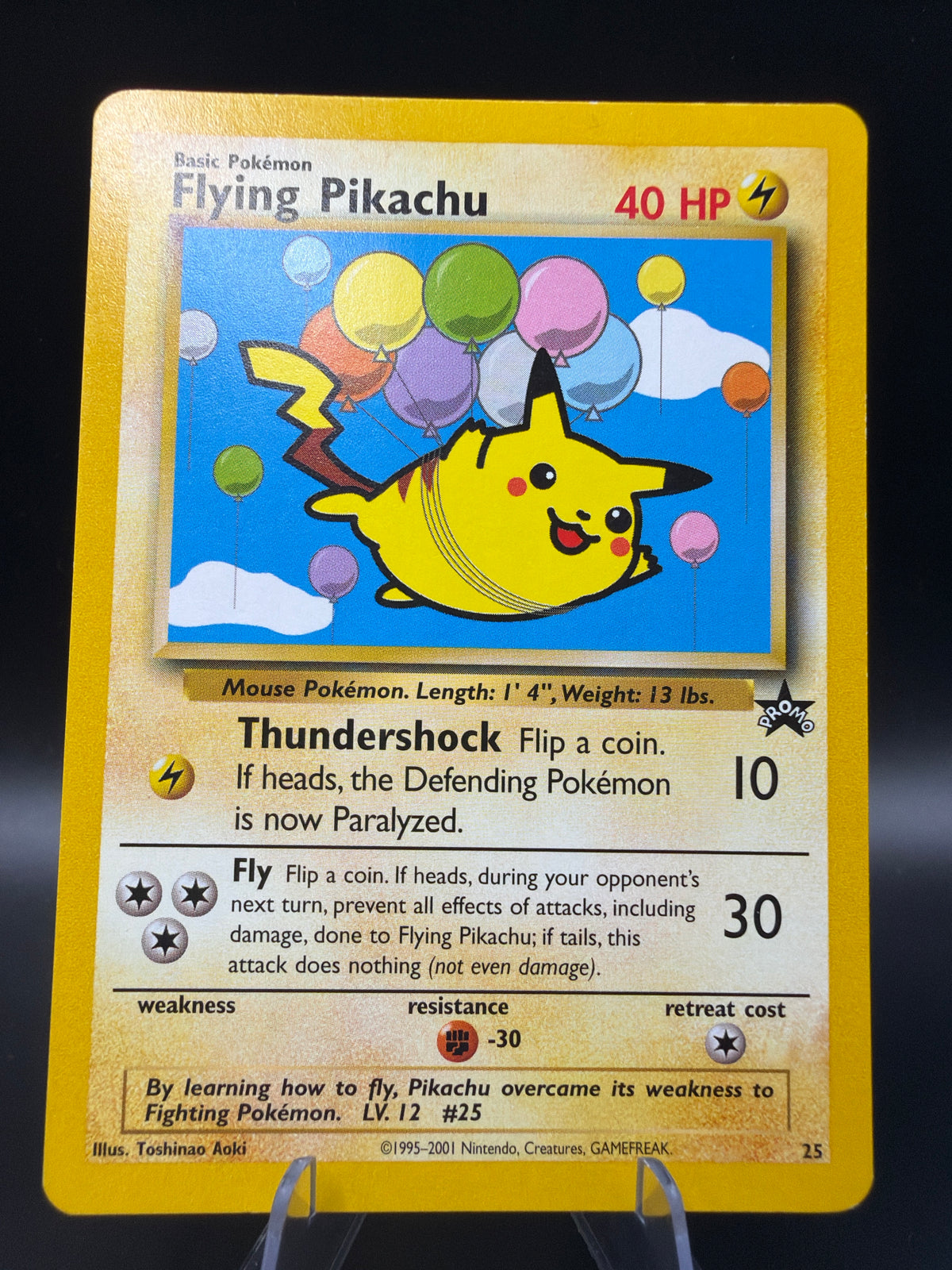 Pokémon TCG: 2001 Flying Pikachu #25 Promo