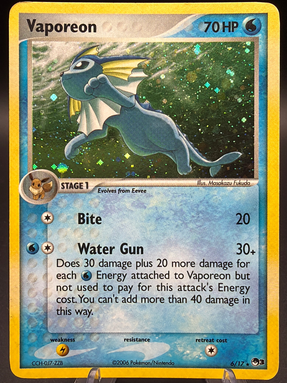 Pokémon TCG: 2006 Vaporeon 6/17 - POP Series 3