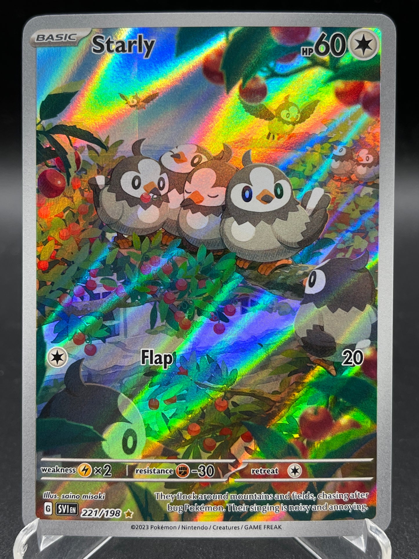 Pokémon TCG: 2023 Starly - 221/198 - S&V: Base Set