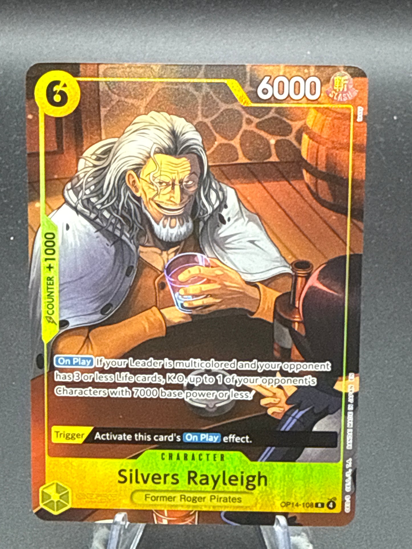 One Piece TCG: Silvers Rayleigh - One Piece Card Game Illustration Box Vol. 7 - One Piece Promotion Cards OP14-108