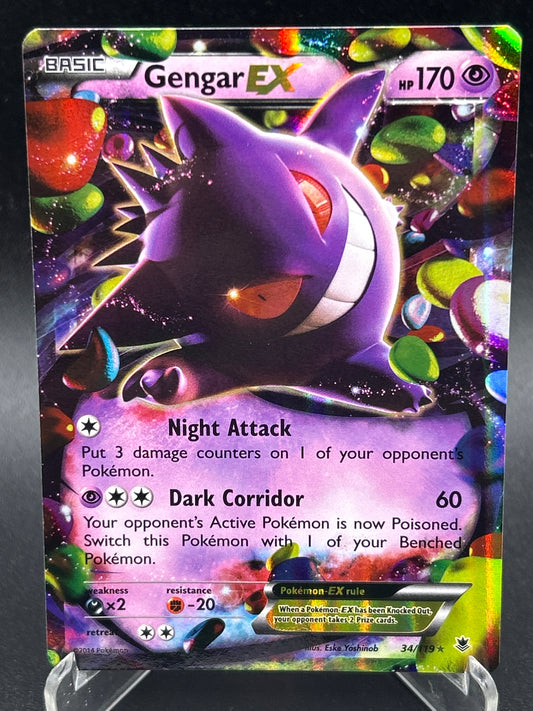 Pokémon TCG: 2014 Gengar EX 34/119 XY: Phantom Forces