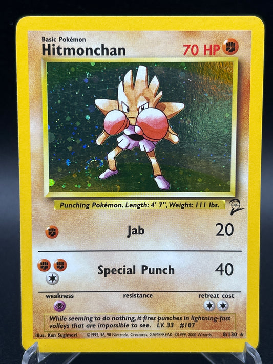 Pokémon TCG: 2000 Hitmonchan 8/130 Base Set 2