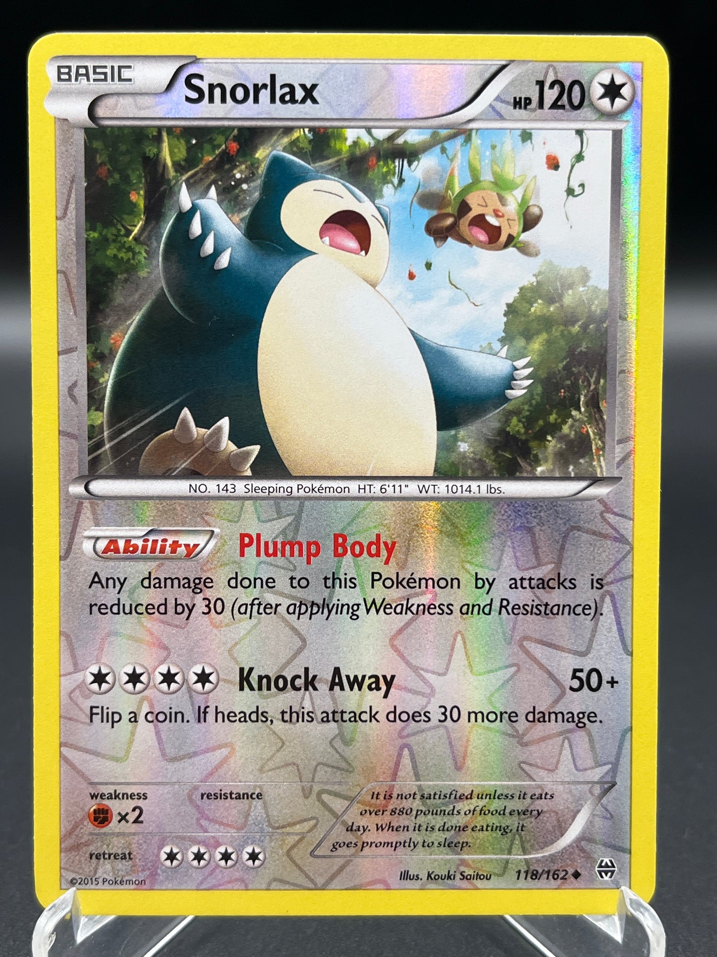 Pokemon TCG: 2015 Snorlax 118/162 - XY: BREAKthrough Reverse Holo