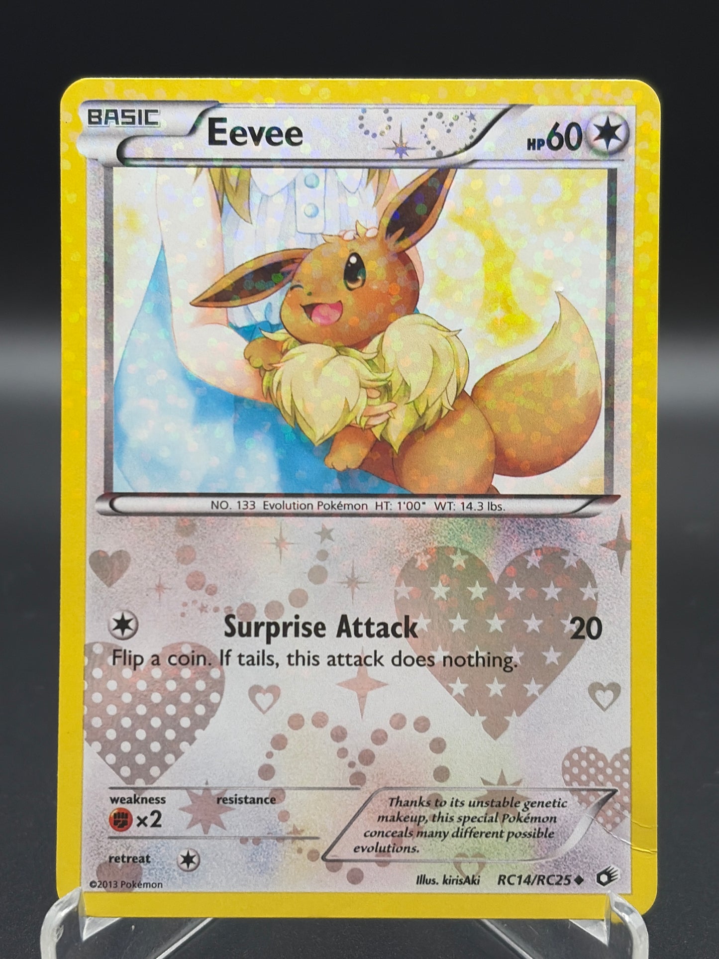 Pokémon TCG: 2013 Eevee RC14/RC25 BW: Legendary Treasures Radiant Collection