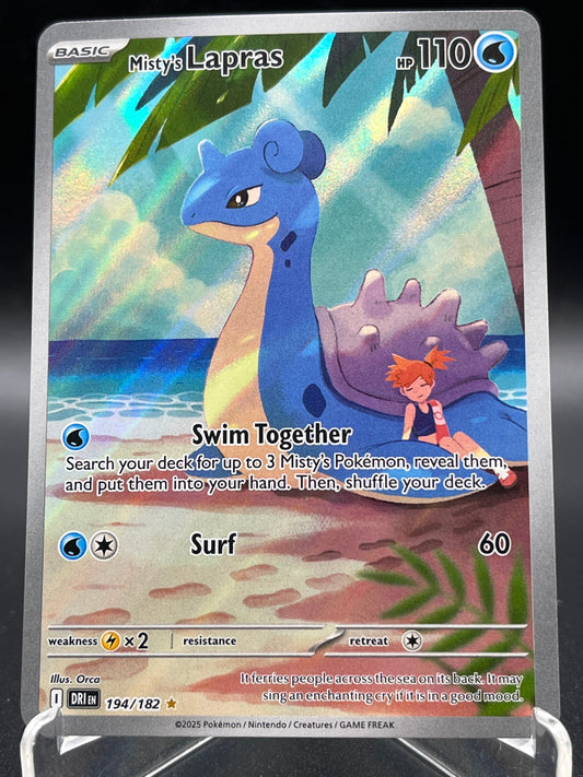 Pokémon TCG: 2025 Misty's Lapras 194/182 SV: Destined Rivals