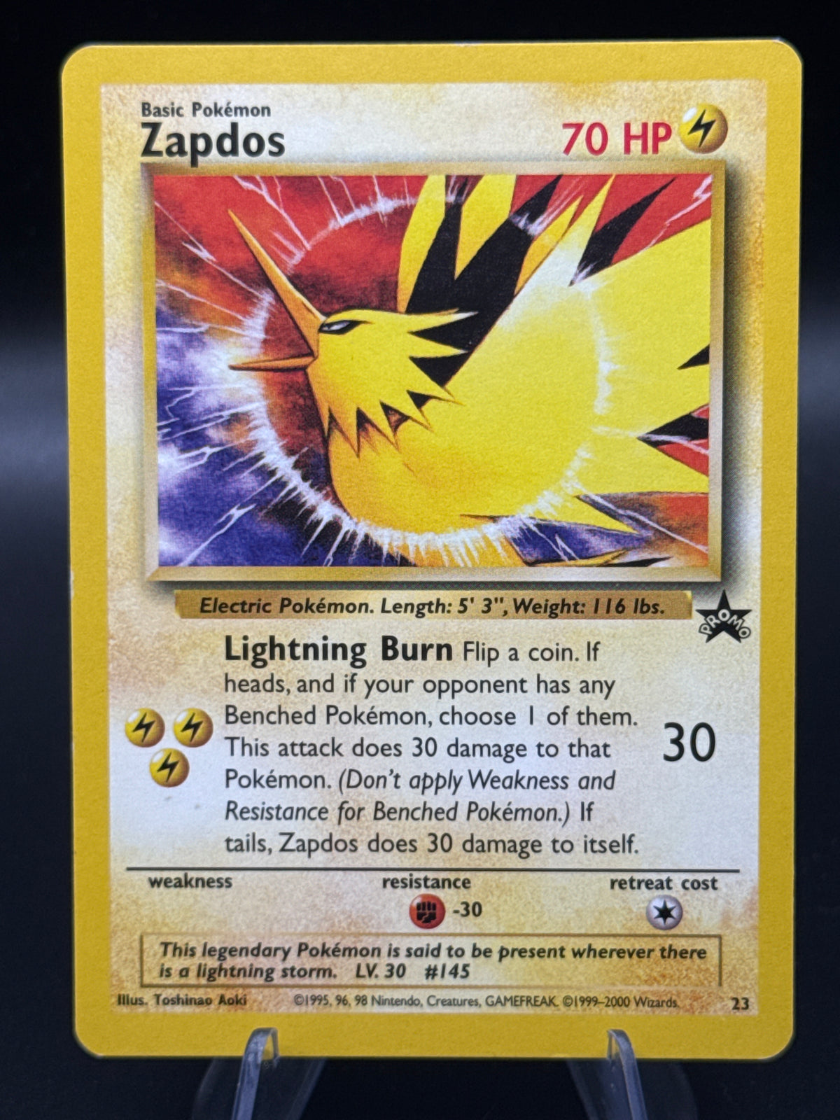 Pokémon TCG: 1999 Zapdos - #23 - WoTC Promo