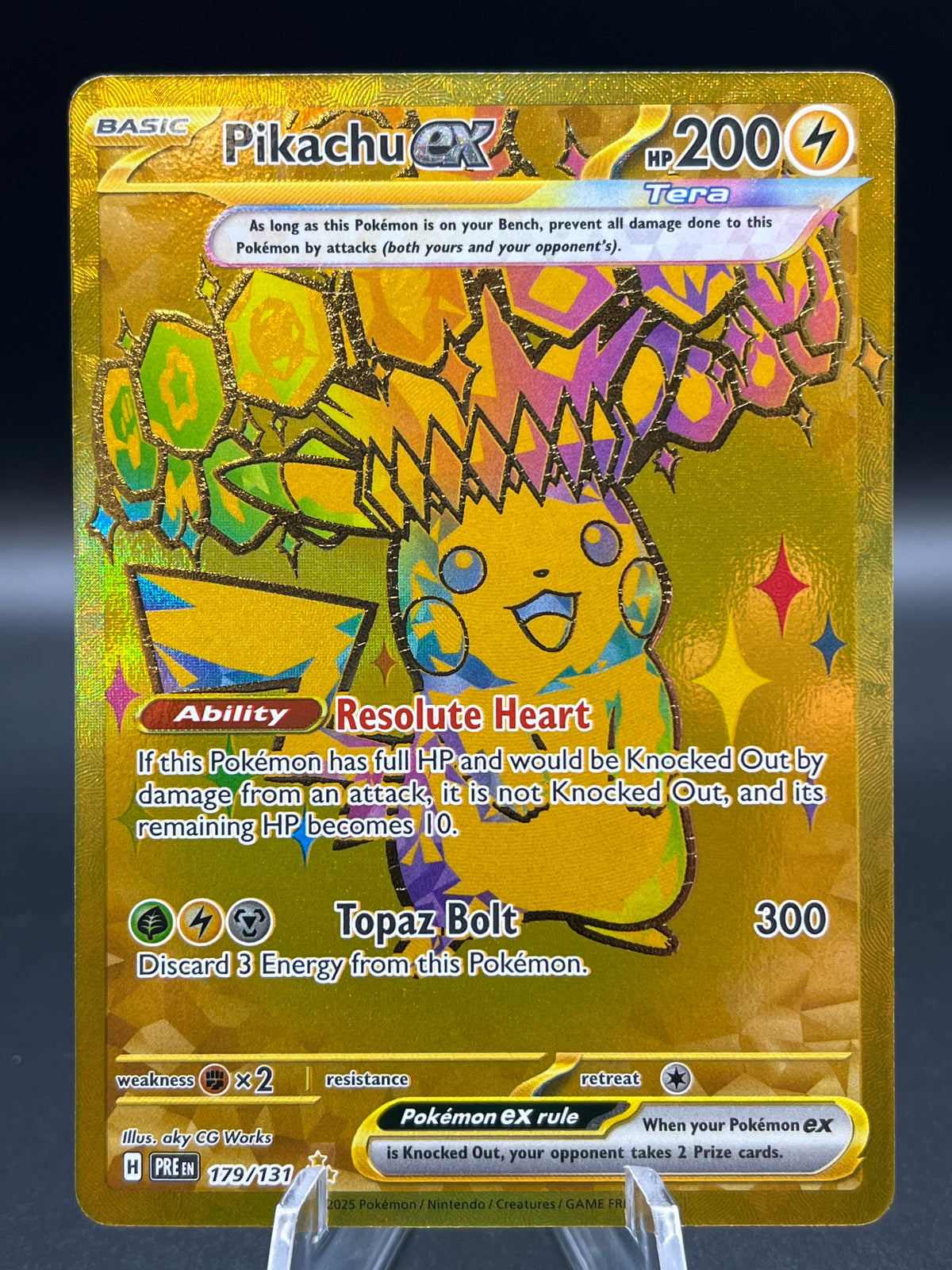 Pokémon TCG: 2025 Pikachu ex - 179/131 - SV: Prismatic Evolutions