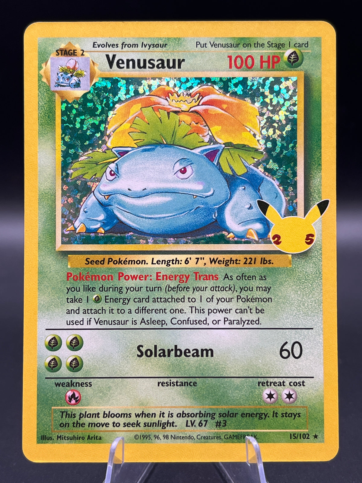 Pokémon TCG: 2021 Venusaur - 15/102 -  Celebrations Classic Collection