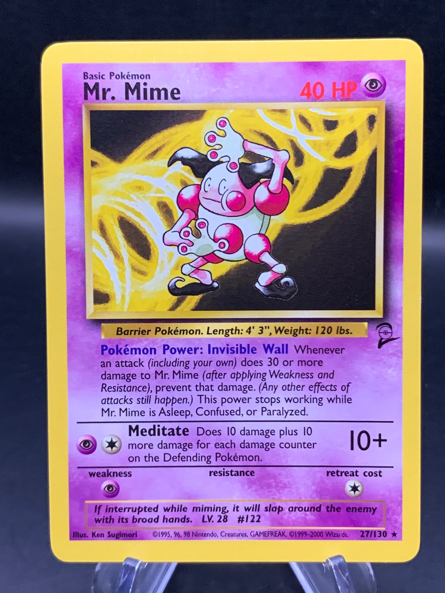 Pokémon TCG: 2000 Mr. Mime 27/130 Base Set 2