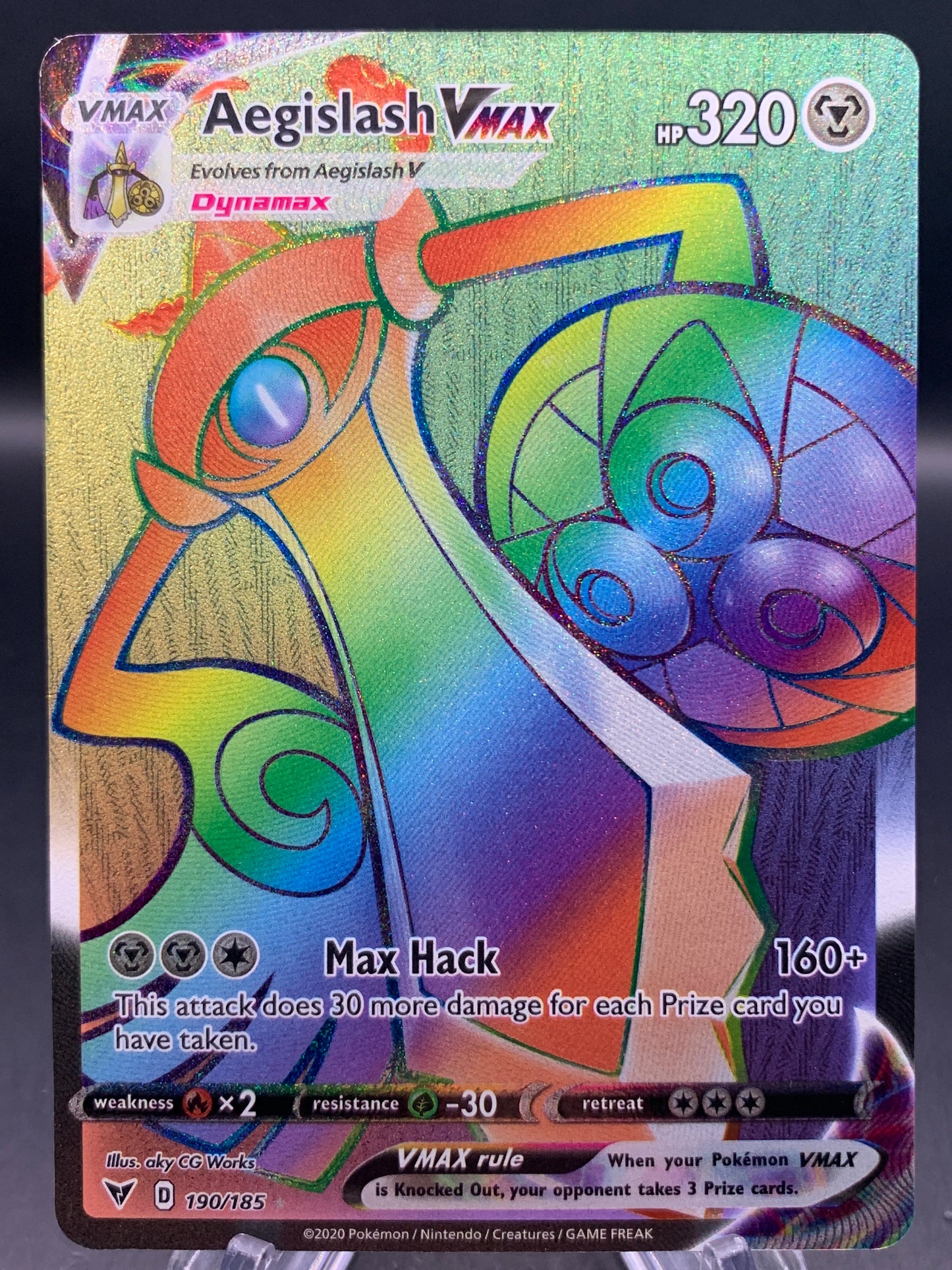 Pokémon TCG: 2020 Aegislash VMAX 190/185 Vivid Voltage