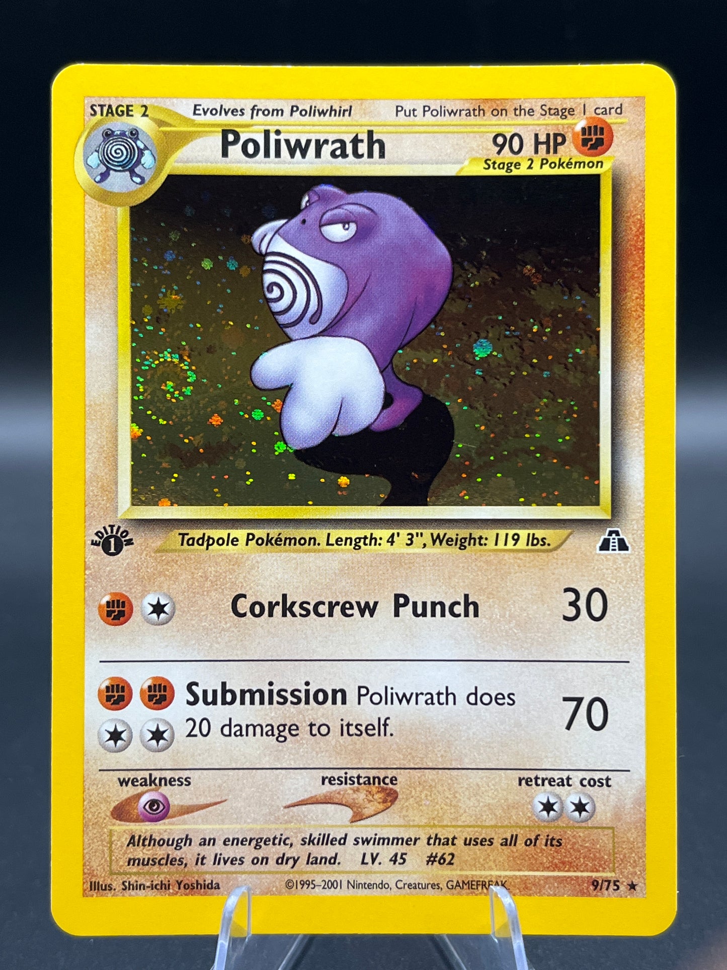 Pokémon TCG: 2001 Poliwrath 9/75 - Neo Discovery Holo