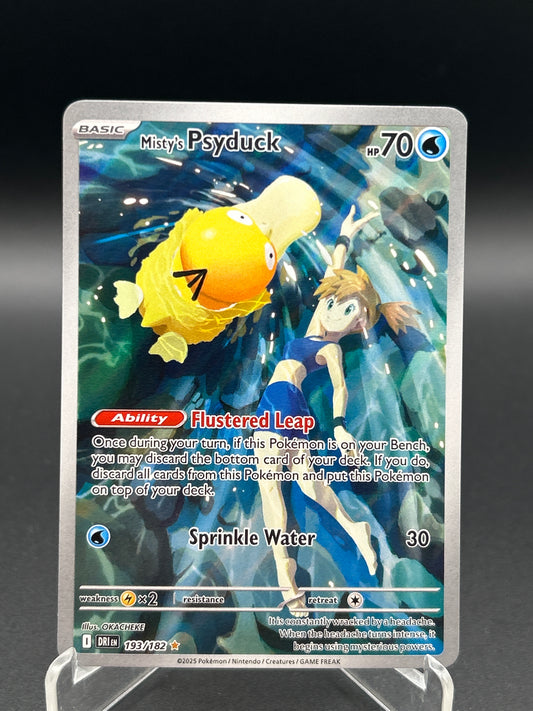 Pokémon TCG: 2025 Misty's Psyduck - 193/182 - SV: Destined Rivals