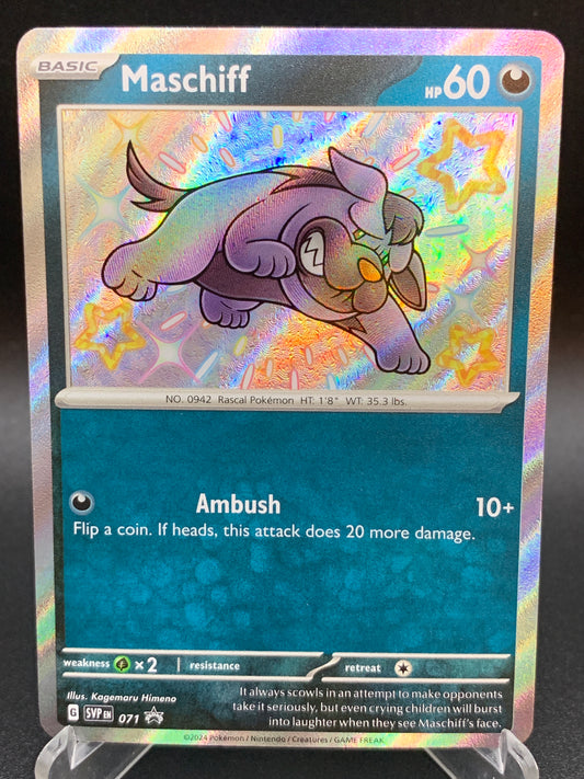 Pokémon TCG: 2024 Maschiff 071 SV: Paldean Fates Baby Shiny Promo