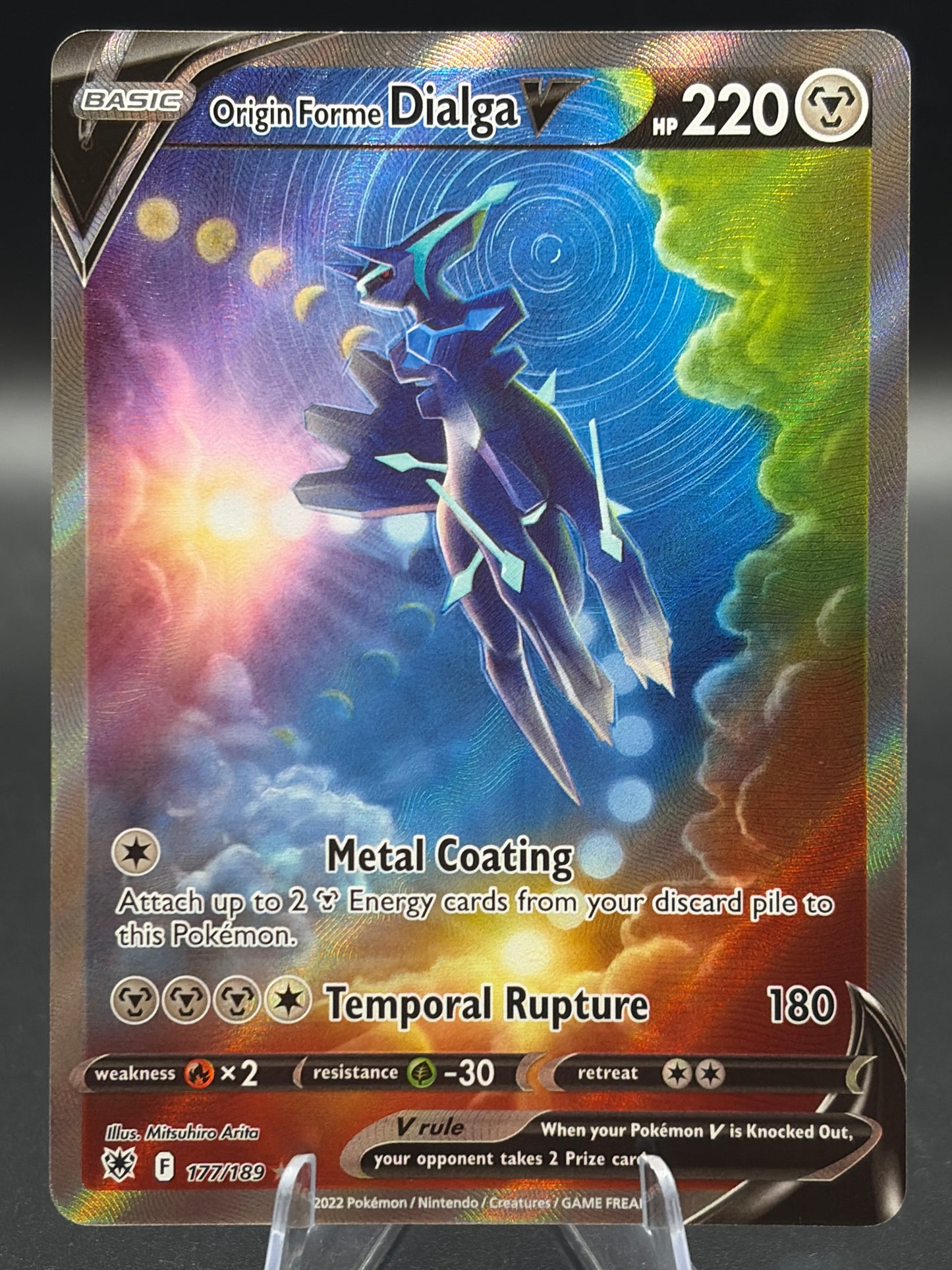 Pokémon TCG: 2022 Origin Forme Dialga V (Alternate Full Art) - SWSH10: Astral Radiance (SWSH10)