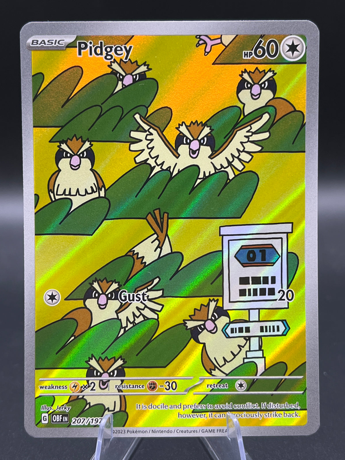 Pokémon TCG: 2023 Pidgey - 207/197 - SV: Obsidian Flames