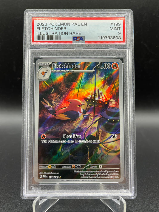PSA 9 Pokémon TCG: 2023 Fletchinder 199/193 S&V: Paldea Evolved