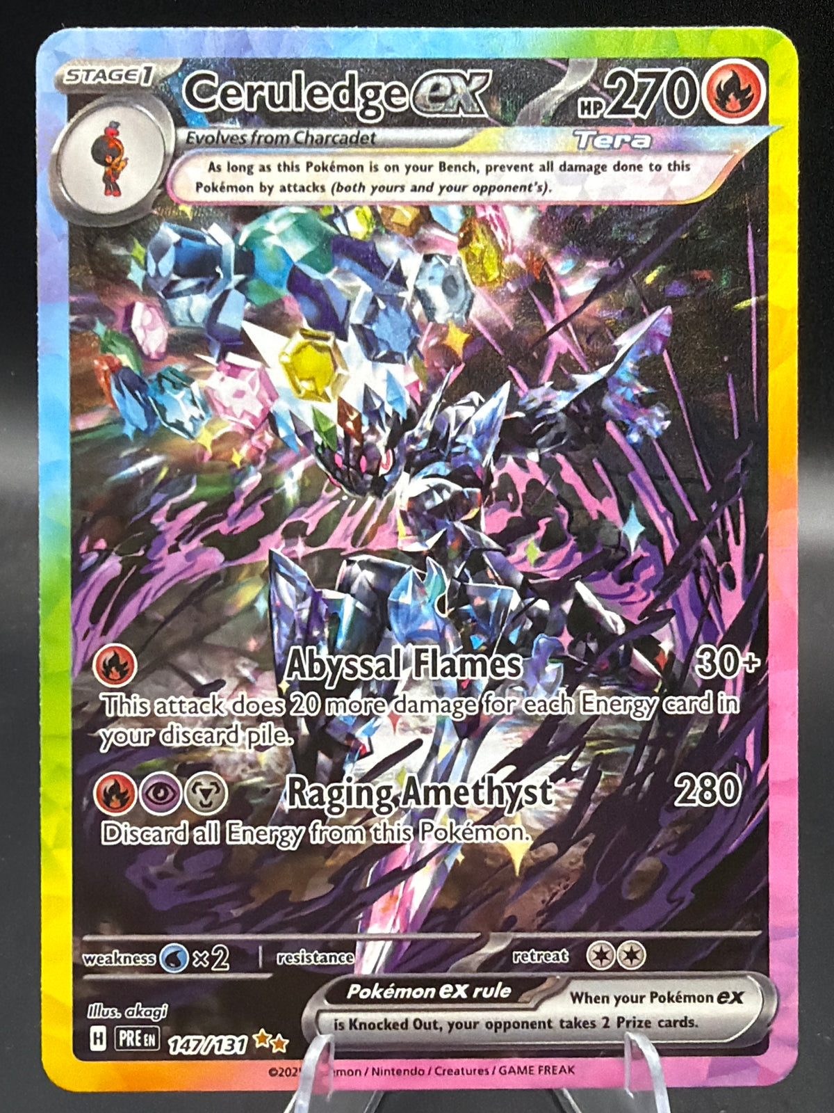 Pokémon TCG: 2025 - Ceruledge ex - 147/131 - SV: Prismatic Evolutions