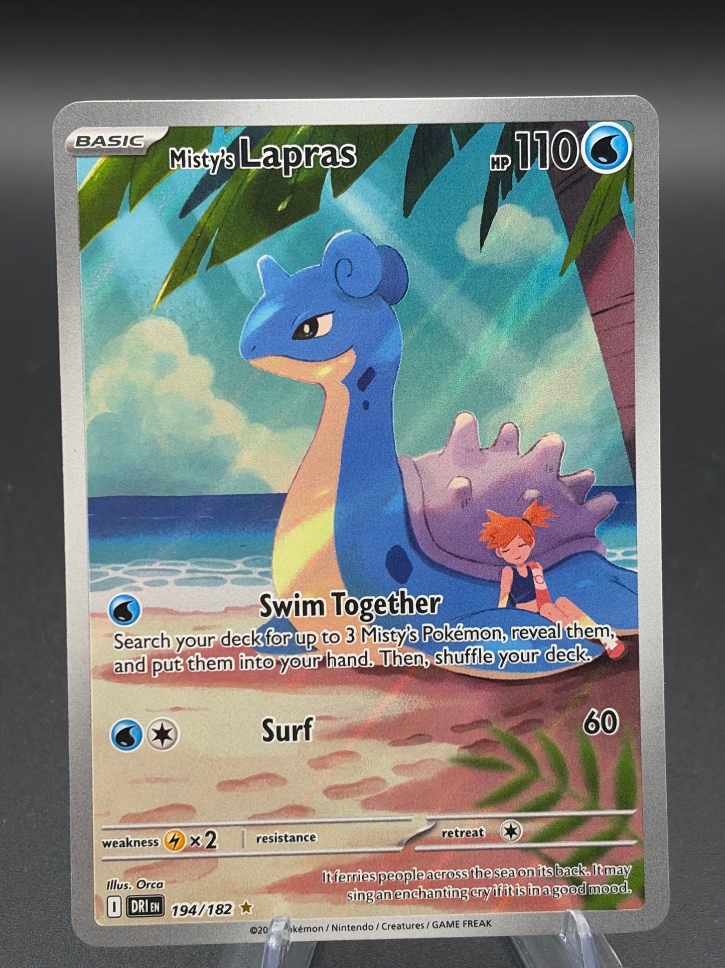 Pokémon TCG: 2025 Misty's Lapras - 194/182 - SV: Destined Rivals