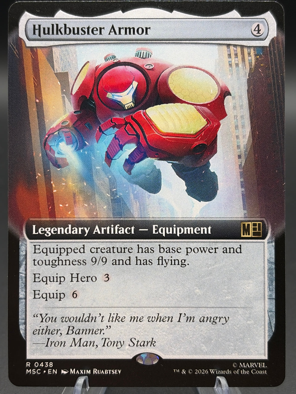 MTG TCG: 2025 Hulkbuster Armor (Extended Art) - Commander: Marvel Super Heroes (MSC)