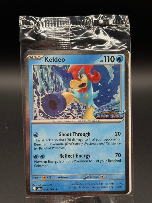 Pokémon TCG: Keldeo - 019/086 (Chaos Rising Stamped) (Sealed)