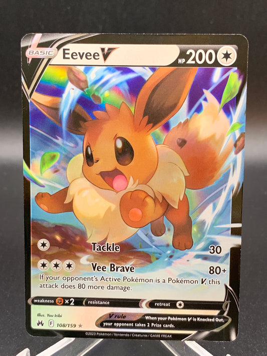 Pokémon TCG: 2023 Eevee V 108/159 SWSH: Crown Zenith