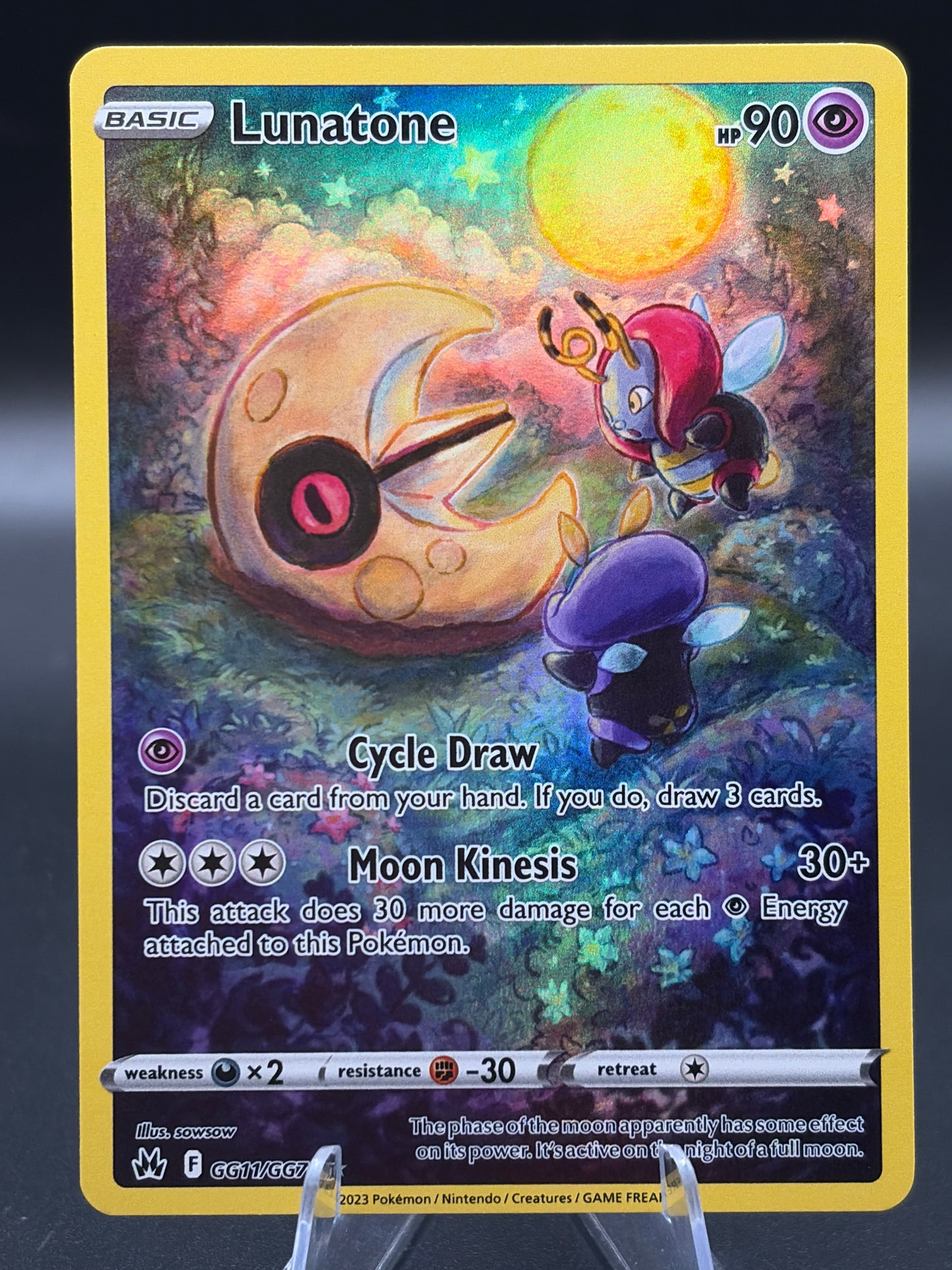 Pokémon TCG: 2023 Lunatone - GG11/GG70 - SWSH: Crown Zenith Galarian Gallery