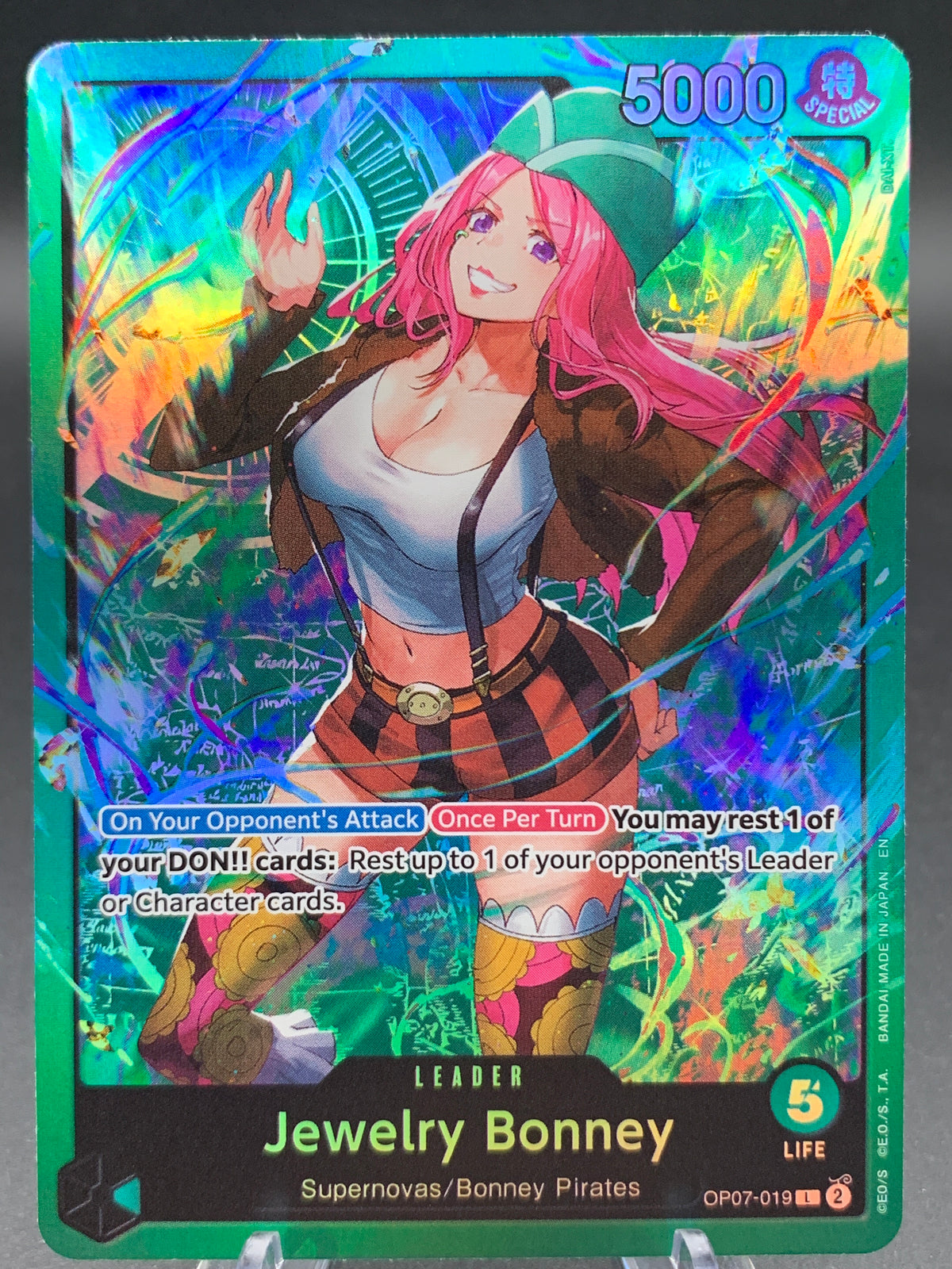 One Piece TCG: Jewelry Bonney (OP07-019) - Starter Deck 24: GREEN Jewelry Bonney (ST-24)