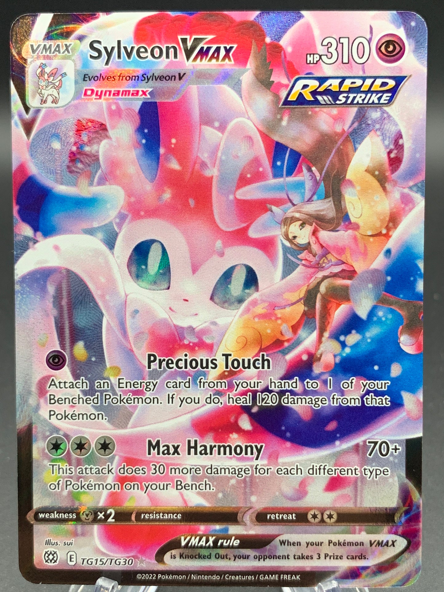 Pokémon TCG: 2022 Sylveon VMAX - TG15/TG30 - SWSH09: Brilliant Stars Trainer Gallery