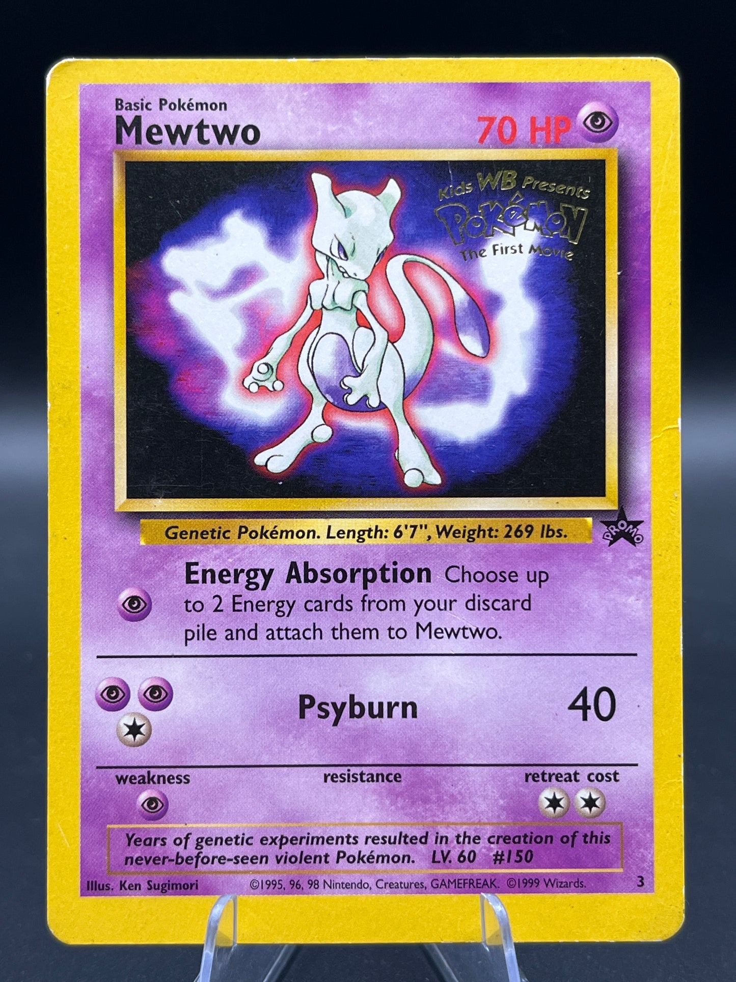 Pokémon TCG: 1999 Mewtwo - #3 - WB Movie Promo Stamped