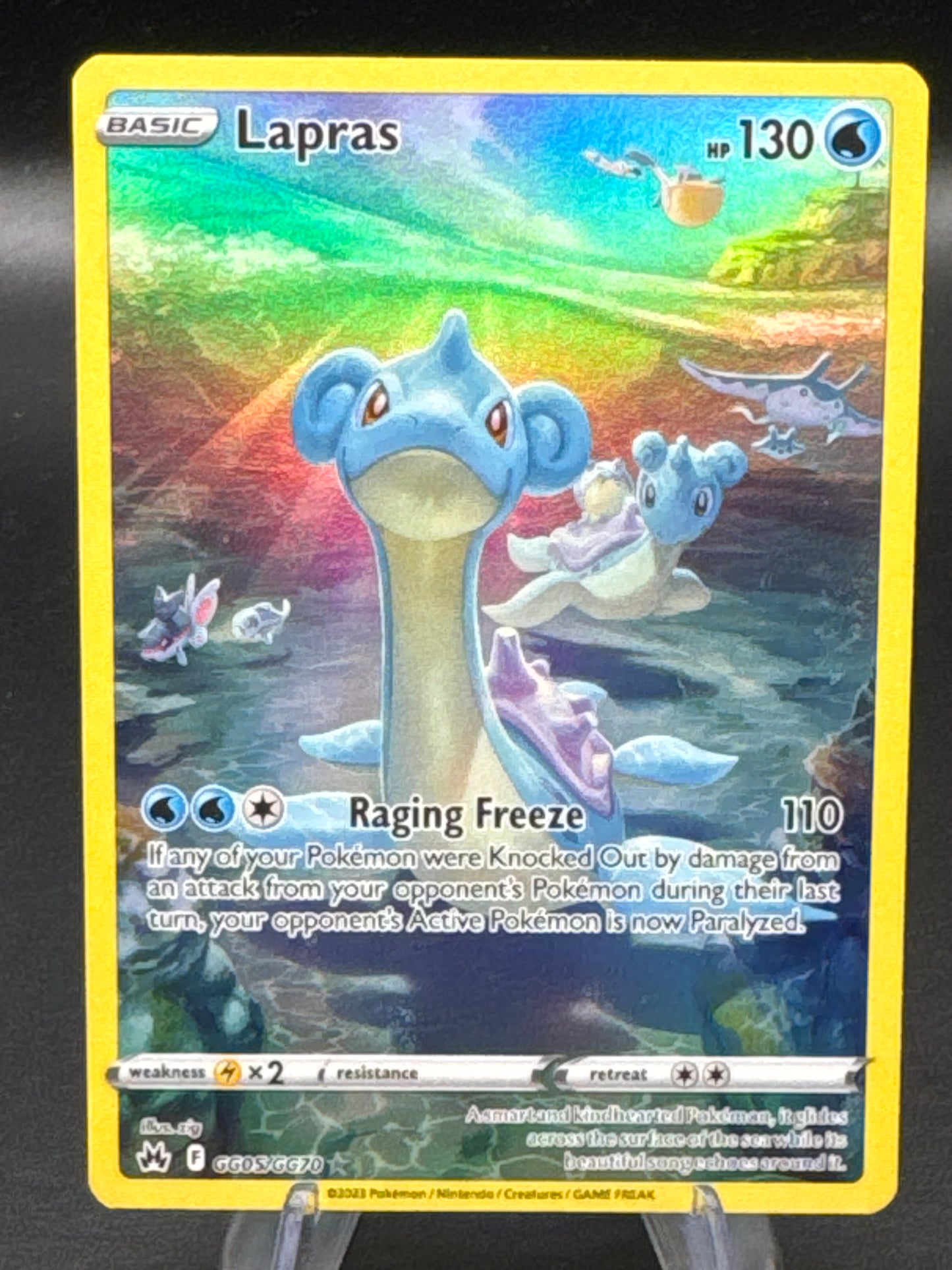 Pokémon TCG: 2023 Lapras GG05/GG70 SWSH: Crown Zenith Galarian Gallery