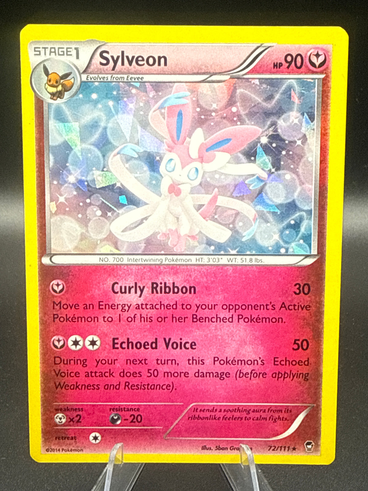 Pokémon TCG: 2014 Sylveon 72/111 XY: Furious Fists Reverse-Holo