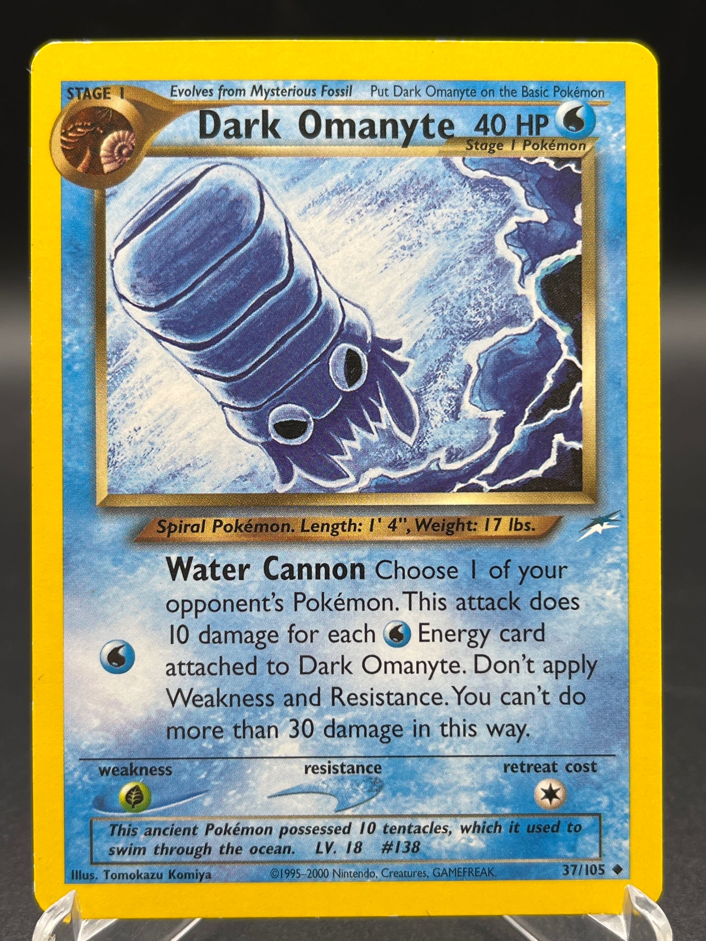Pokémon TCG: 2000 Dark Omanyte 37/105 - Neo Destiny