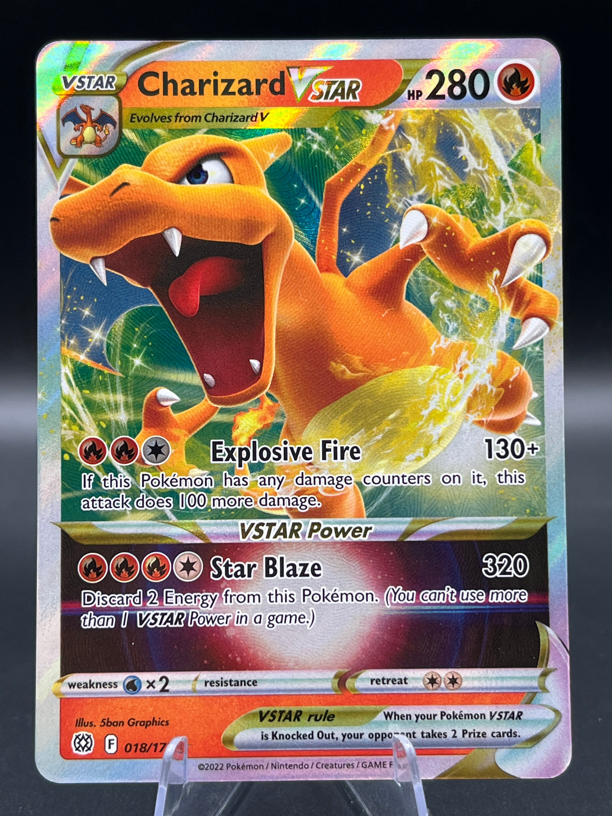 Pokémon TCG: 2022 Charizard VSTAR - 018/172 - SWSH: Brilliant Stars