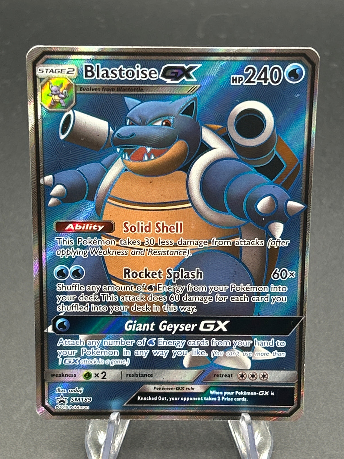 Pokémon TCG: 2019 Blastoise GX SM189 SM: Promos