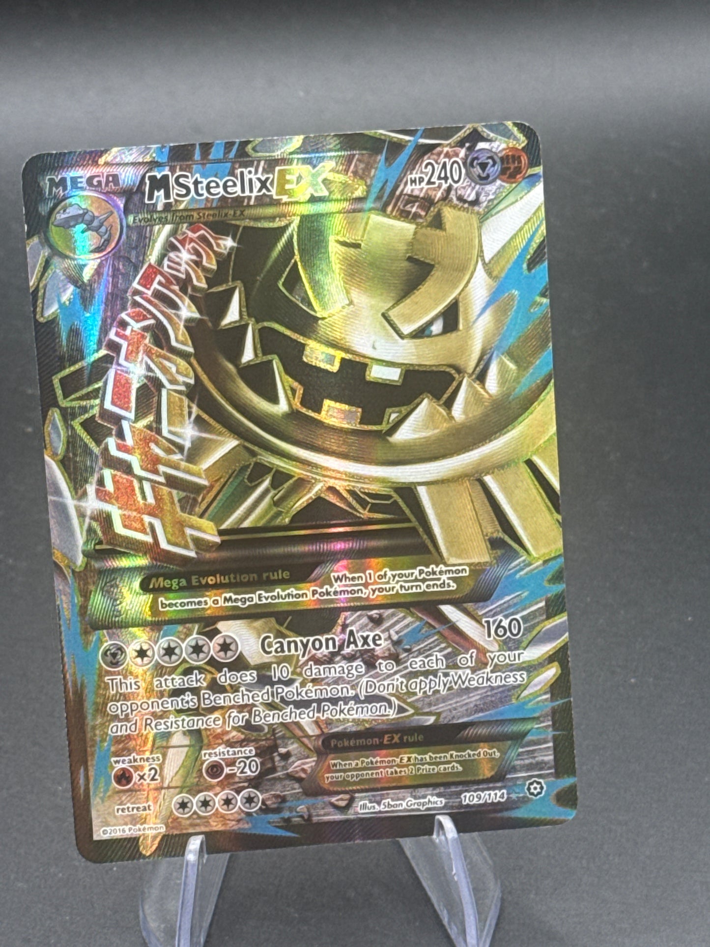 Pokémon TCG: 2016 M Steelix EX - 109/114 - XY: Stream Siege