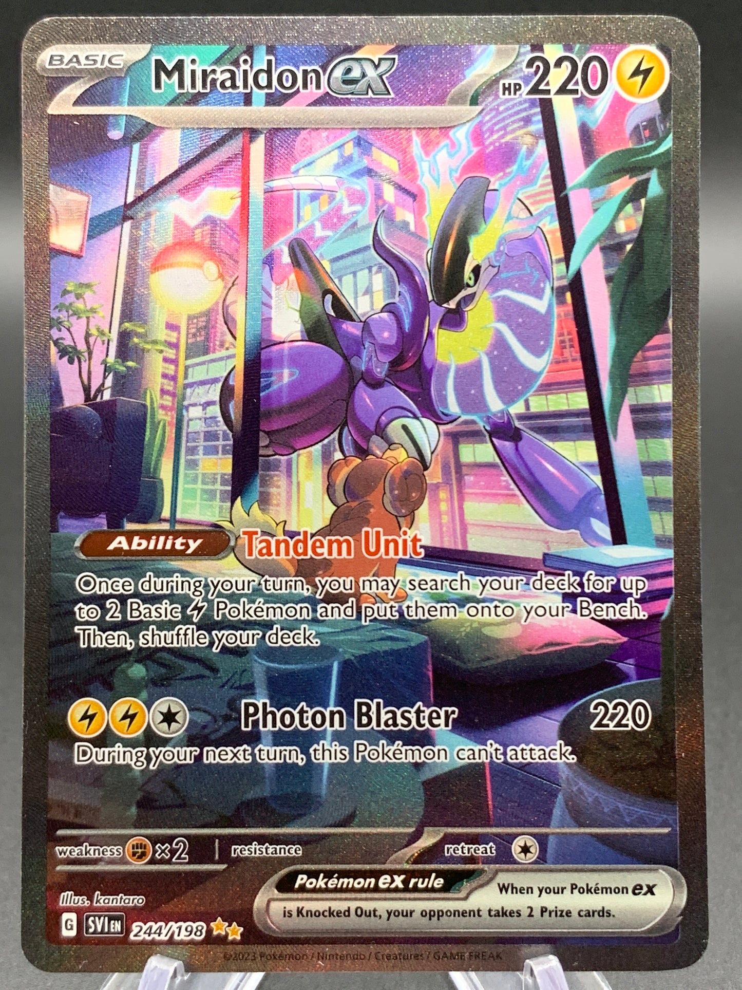 Pokémon TCG: 2023 Miraidon ex - 244/198 - SV01: Scarlet & Violet Base Set